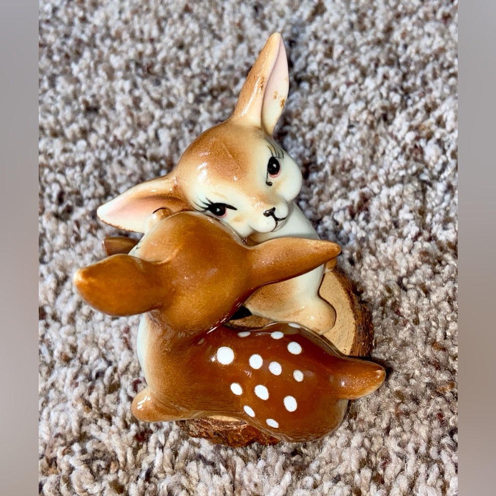 Two Vintage Sitting 🦌 Porcelain Knicks-Knacks Marked Japan- In Perfect Condition - Picture 9 of 16